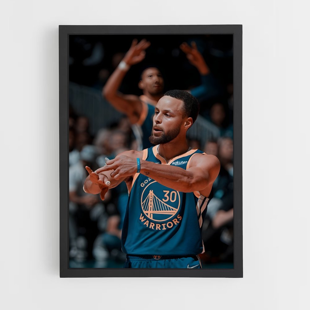 Poster Splash de Curry – affiche Basketball (vue 2)